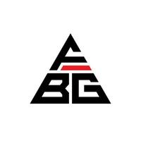 fbg driehoek brief logo ontwerp met driehoekige vorm. fbg driehoek logo ontwerp monogram. fbg driehoek vector logo sjabloon met rode kleur. fbg driehoekig logo eenvoudig, elegant en luxueus logo.