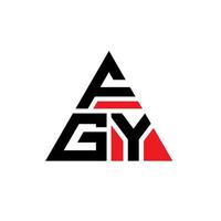 fgy driehoek brief logo ontwerp met driehoekige vorm. fgy driehoek logo ontwerp monogram. fgy driehoek vector logo sjabloon met rode kleur. fgy driehoekig logo eenvoudig, elegant en luxueus logo.