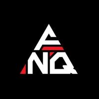 fnq driehoek brief logo ontwerp met driehoekige vorm. fnq driehoek logo ontwerp monogram. fnq driehoek vector logo sjabloon met rode kleur. fnq driehoekig logo eenvoudig, elegant en luxueus logo.