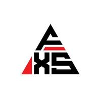 fxs driehoek brief logo ontwerp met driehoekige vorm. fxs driehoek logo ontwerp monogram. fxs driehoek vector logo sjabloon met rode kleur. fxs driehoekig logo eenvoudig, elegant en luxueus logo.