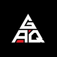 gaq driehoek brief logo ontwerp met driehoekige vorm. gaq driehoek logo ontwerp monogram. gaq driehoek vector logo sjabloon met rode kleur. gaq driehoekig logo eenvoudig, elegant en luxueus logo.