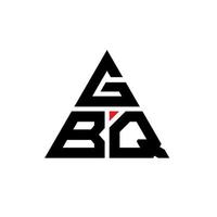 gbq driehoek brief logo ontwerp met driehoekige vorm. gbq driehoek logo ontwerp monogram. GBQ driehoek vector logo sjabloon met rode kleur. gbq driehoekig logo eenvoudig, elegant en luxueus logo.