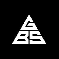 gbs driehoek letter logo ontwerp met driehoekige vorm. GBs driehoek logo ontwerp monogram. GBs driehoek vector logo sjabloon met rode kleur. gbs driehoekig logo eenvoudig, elegant en luxueus logo.
