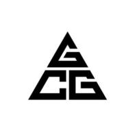 gcg driehoek brief logo ontwerp met driehoekige vorm. gcg driehoek logo ontwerp monogram. gcg driehoek vector logo sjabloon met rode kleur. gcg driehoekig logo eenvoudig, elegant en luxueus logo.