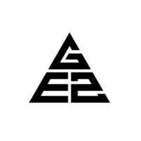 gez driehoek brief logo ontwerp met driehoekige vorm. gez driehoek logo ontwerp monogram. gez driehoek vector logo sjabloon met rode kleur. gez driehoekig logo eenvoudig, elegant en luxueus logo.