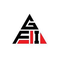 gfi driehoek brief logo ontwerp met driehoekige vorm. gfi driehoek logo ontwerp monogram. gfi driehoek vector logo sjabloon met rode kleur. gfi driehoekig logo eenvoudig, elegant en luxueus logo.