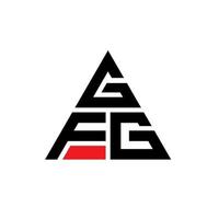 gfg driehoek brief logo ontwerp met driehoekige vorm. gfg driehoek logo ontwerp monogram. gfg driehoek vector logo sjabloon met rode kleur. gfg driehoekig logo eenvoudig, elegant en luxueus logo.
