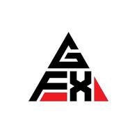 gfx driehoek brief logo ontwerp met driehoekige vorm. gfx driehoek logo ontwerp monogram. gfx driehoek vector logo sjabloon met rode kleur. gfx driehoekig logo eenvoudig, elegant en luxueus logo.