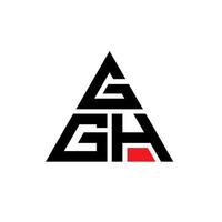 ggh driehoek brief logo ontwerp met driehoekige vorm. ggh driehoek logo ontwerp monogram. ggh driehoek vector logo sjabloon met rode kleur. ggh driehoekig logo eenvoudig, elegant en luxueus logo.