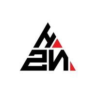 hzn driehoek brief logo ontwerp met driehoekige vorm. hzn driehoek logo ontwerp monogram. hzn driehoek vector logo sjabloon met rode kleur. hzn driehoekig logo eenvoudig, elegant en luxueus logo.
