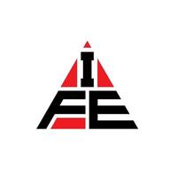 ife driehoek letter logo ontwerp met driehoekige vorm. ife driehoek logo ontwerp monogram. ife driehoek vector logo sjabloon met rode kleur. ife driehoekig logo eenvoudig, elegant en luxueus logo.