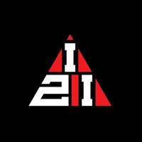 izi driehoek brief logo ontwerp met driehoekige vorm. izi driehoek logo ontwerp monogram. izi driehoek vector logo sjabloon met rode kleur. izi driehoekig logo eenvoudig, elegant en luxueus logo.