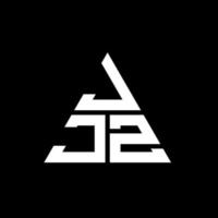 jjz driehoek brief logo ontwerp met driehoekige vorm. jjz driehoek logo ontwerp monogram. jjz driehoek vector logo sjabloon met rode kleur. jjz driehoekig logo eenvoudig, elegant en luxueus logo.