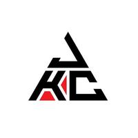 jkc driehoek brief logo ontwerp met driehoekige vorm. jkc driehoek logo ontwerp monogram. jkc driehoek vector logo sjabloon met rode kleur. jkc driehoekig logo eenvoudig, elegant en luxueus logo.