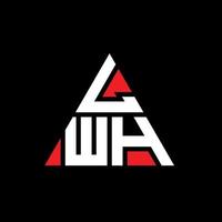 lwh driehoek brief logo ontwerp met driehoekige vorm. lwh driehoek logo ontwerp monogram. lwh driehoek vector logo sjabloon met rode kleur. lwh driehoekig logo eenvoudig, elegant en luxueus logo.
