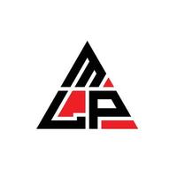 mlp driehoek letter logo ontwerp met driehoekige vorm. mlp driehoek logo ontwerp monogram. mlp driehoek vector logo sjabloon met rode kleur. mlp driehoekig logo eenvoudig, elegant en luxueus logo.