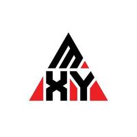 mxy driehoek brief logo ontwerp met driehoekige vorm. mxy driehoek logo ontwerp monogram. mxy driehoek vector logo sjabloon met rode kleur. mxy driehoekig logo eenvoudig, elegant en luxueus logo.