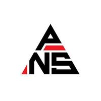 pns driehoek brief logo ontwerp met driehoekige vorm. pns driehoek logo ontwerp monogram. pns driehoek vector logo sjabloon met rode kleur. pns driehoekig logo eenvoudig, elegant en luxueus logo.