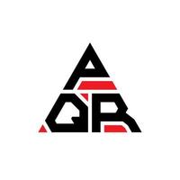pqr driehoek brief logo ontwerp met driehoekige vorm. pqr driehoek logo ontwerp monogram. pqr driehoek vector logo sjabloon met rode kleur. pqr driehoekig logo eenvoudig, elegant en luxueus logo.