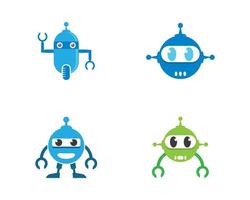 robot logo sjabloon vector