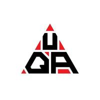 uqa driehoek letter logo ontwerp met driehoekige vorm. uqa driehoek logo ontwerp monogram. uqa driehoek vector logo sjabloon met rode kleur. uqa driehoekig logo eenvoudig, elegant en luxueus logo.