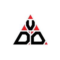 vdo driehoek brief logo ontwerp met driehoekige vorm. vdo driehoek logo ontwerp monogram. vdo driehoek vector logo sjabloon met rode kleur. vdo driehoekig logo eenvoudig, elegant en luxueus logo.