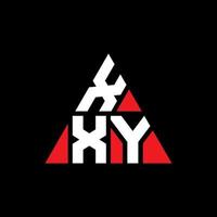 xxy driehoek letter logo ontwerp met driehoekige vorm. xxy driehoek logo ontwerp monogram. xxy driehoek vector logo sjabloon met rode kleur. xxy driehoekig logo eenvoudig, elegant en luxueus logo.