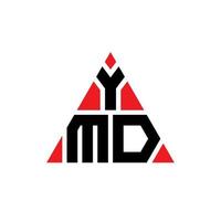 ymd driehoek brief logo ontwerp met driehoekige vorm. ymd driehoek logo ontwerp monogram. YMD driehoek vector logo sjabloon met rode kleur. ymd driehoekig logo eenvoudig, elegant en luxueus logo.