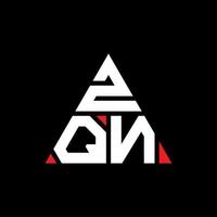 zqn driehoek brief logo ontwerp met driehoekige vorm. zqn driehoek logo ontwerp monogram. zqn driehoek vector logo sjabloon met rode kleur. zqn driehoekig logo eenvoudig, elegant en luxueus logo.