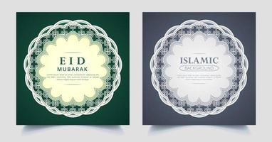 islamitisch achtergrondontwerp en sjabloon voor sociale media vector