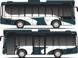 minibus met eenvoudige kleurstelling vector