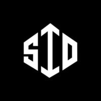 sio letter logo-ontwerp met veelhoekvorm. sio veelhoek en kubusvorm logo-ontwerp. sio zeshoek vector logo sjabloon witte en zwarte kleuren. sio-monogram, bedrijfs- en onroerendgoedlogo.
