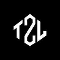 tzl-letterlogo-ontwerp met veelhoekvorm. tzl veelhoek en kubusvorm logo-ontwerp. tzl zeshoek vector logo sjabloon witte en zwarte kleuren. tzl-monogram, bedrijfs- en onroerendgoedlogo.