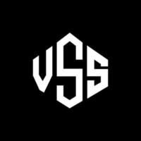 vss letter logo-ontwerp met veelhoekvorm. vss logo-ontwerp met veelhoek en kubusvorm. vss zeshoek vector logo sjabloon witte en zwarte kleuren. vss monogram, business en onroerend goed logo.