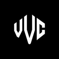 vvc letter logo-ontwerp met veelhoekvorm. vvc veelhoek en kubusvorm logo-ontwerp. vvc zeshoek vector logo sjabloon witte en zwarte kleuren. vvc-monogram, bedrijfs- en onroerendgoedlogo.