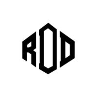 rdd letter logo-ontwerp met veelhoekvorm. rdd veelhoek en kubusvorm logo-ontwerp. rdd zeshoek vector logo sjabloon witte en zwarte kleuren. rdd monogram, bedrijfs- en onroerend goed logo.