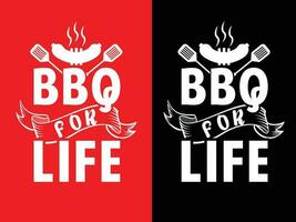 bbq typografie t-shirt ontwerp vector