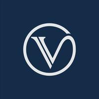letter v logo vector