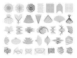 abstracte volumetrische mazen vector