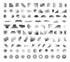 set van abstracte dot meshes vector