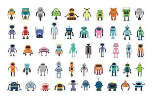 fantastische robotcollectie vector