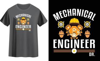 ingenieur t-shirt ontwerp vector