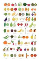 groenten en fruit collectie vector