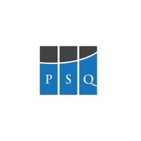 psq brief logo ontwerp op witte achtergrond. psq creatieve initialen brief logo concept. psq brief ontwerp. vector