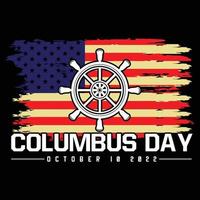 columbus t-shirt ontwerp vector