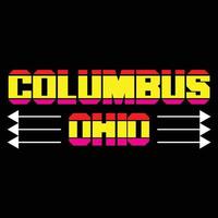 columbus t-shirt ontwerp vector