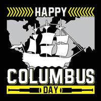 columbus t-shirt ontwerp vector