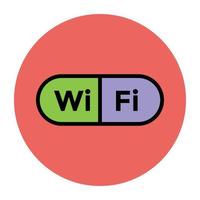 trendy wifi-concepten vector