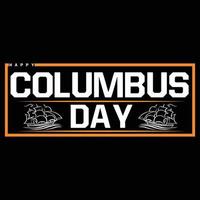 columbus t-shirt ontwerp vector