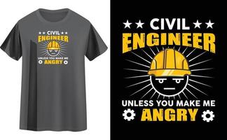 ingenieur t-shirt ontwerp vector